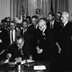 President Lyndon Johnson signs the Civil Rights Act on July 2, 1964.
Cecil Stoughton/White House Press Office